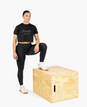 Load image into Gallery viewer, Velites Crossfit Black Crop Top