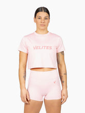 Load image into Gallery viewer, Velites Holo Crop Top Bubblegum