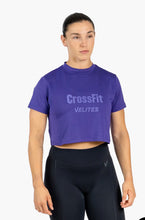 Load image into Gallery viewer, Velites Crossfit Witchi Purple Crop Top