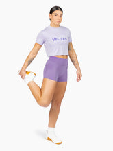Load image into Gallery viewer, Velites Holo Crop Top violet