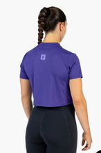 Load image into Gallery viewer, Velites Crossfit Witchi Purple Crop Top