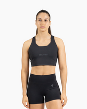 Load image into Gallery viewer, HOLO BRA HIGH NECK BLACK
