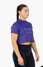 Load image into Gallery viewer, Velites Crossfit Witchi Purple  Crop Top

