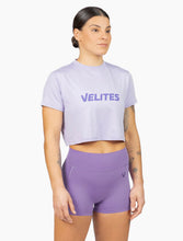 Load image into Gallery viewer, Velites Holo Crop Top violet
