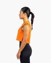 Load image into Gallery viewer, Velites Crop Tank orange reef
