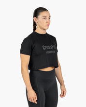 Load image into Gallery viewer, Velites Crossfit Black Crop Top
