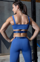 Load image into Gallery viewer, Blue Glam Sport bra
