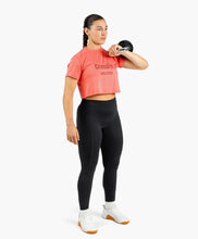 Load image into Gallery viewer, Velites Crossfit Rapsberry  Crop Top
