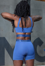 Load image into Gallery viewer, Blue Glam Sport bra

