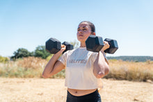 Load image into Gallery viewer, Velites Pink Crop Top
