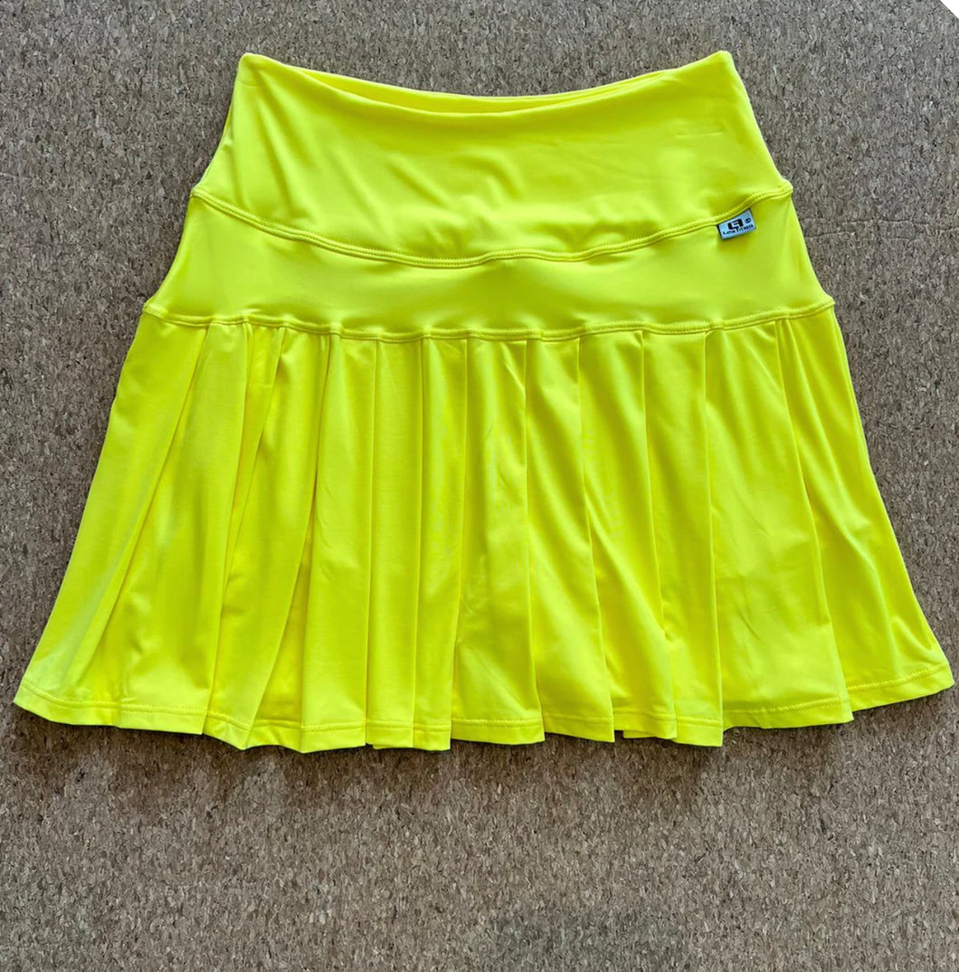 Neon Yellow Tennis Skirt