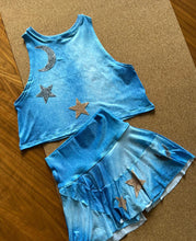 Load image into Gallery viewer, Moon &amp; Stars One Size Skirt
