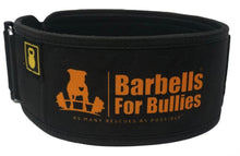 Load image into Gallery viewer, BARBELLS FOR BULLIES STRAIGHT WEIGHTLIFTING BELT
