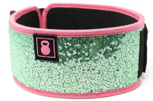 Load image into Gallery viewer, SWEET TART (SPARKLE) STRAIGHT WEIGHTLIFTING BELT
