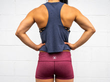Load image into Gallery viewer, Power Muscle Tank -Heather Navy
